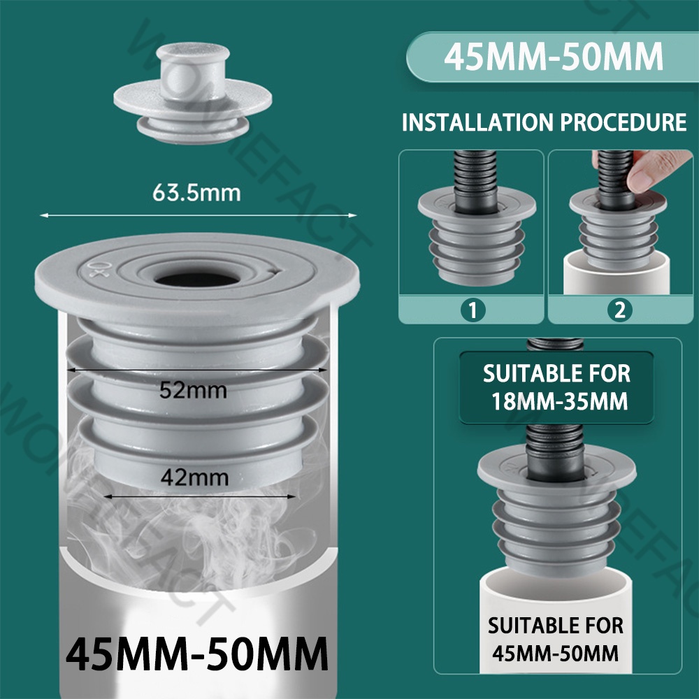 Drain Pipe Anti-odor Seal Plugging Cover Wash Basin Floor Drain ...