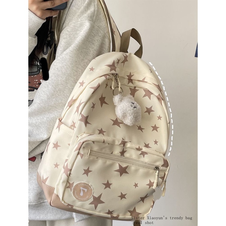 Ens sen series all-match five-pointed star high school student backpack ...
