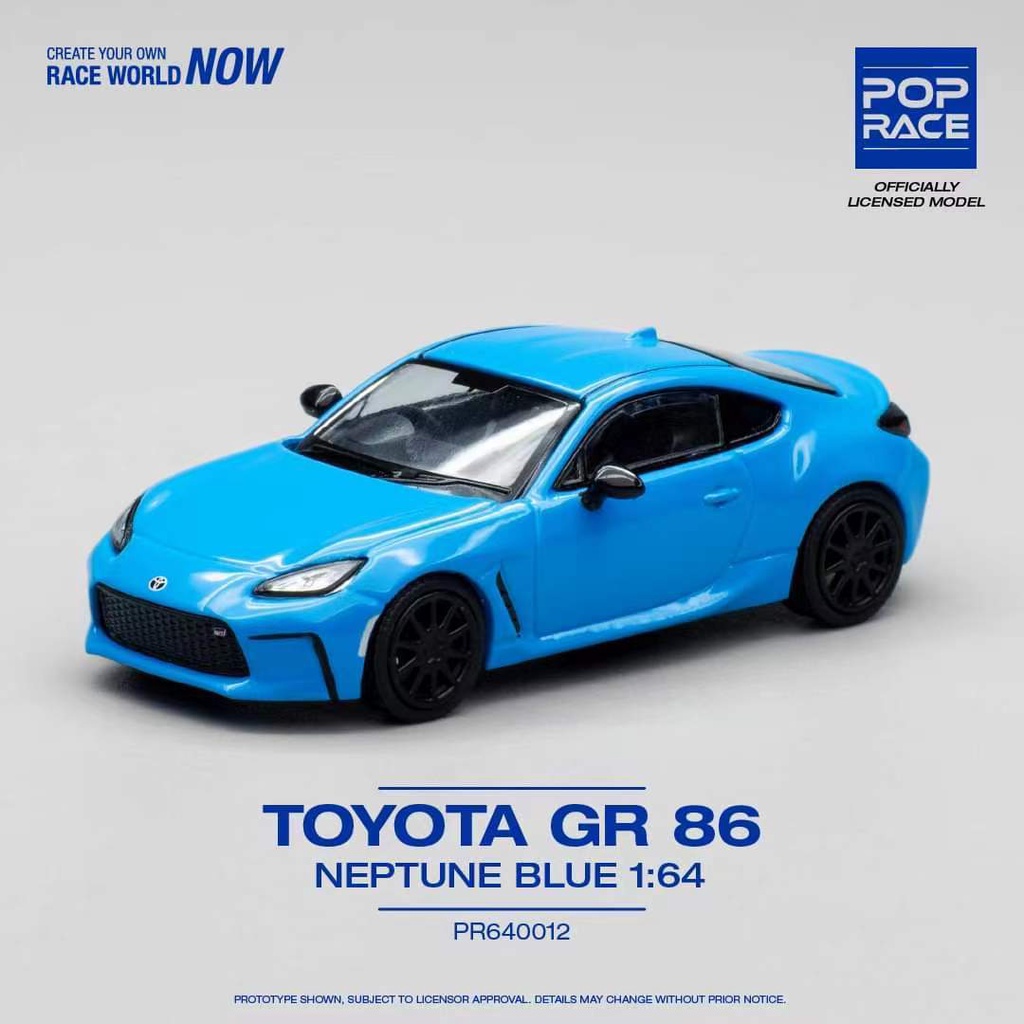 Tuoyi POPRACE 1: 64 Toyota GR86 June Out Blue Alloy Car Model Ready ...