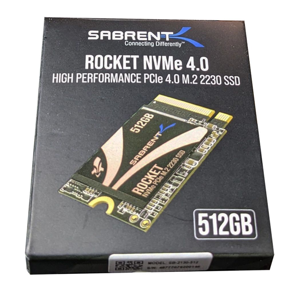 SABRENT Rocket 2230 NVMe 4.0 512GB High Performance PCIe 4.0 M.2