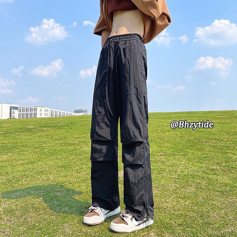 LF】Kids Long Pants Cotton Boys Bloomers Girls Solid Color Slacks Children  Casual Trousers 100-160cm for Spring Summer