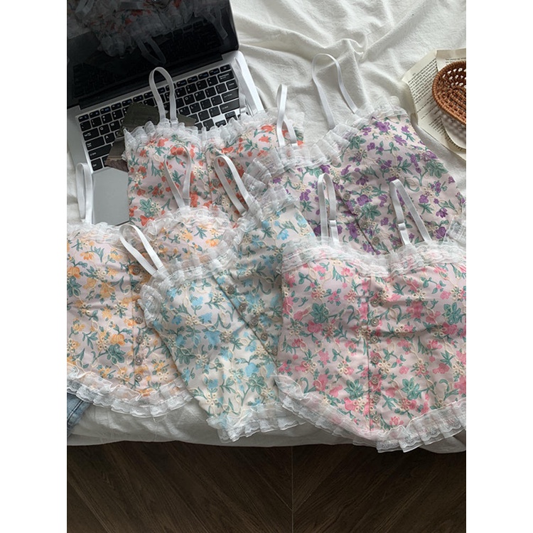 Sexy Lace Edge Small Vest Sling Female Summer Hot Girl Sleeveless Outer ...