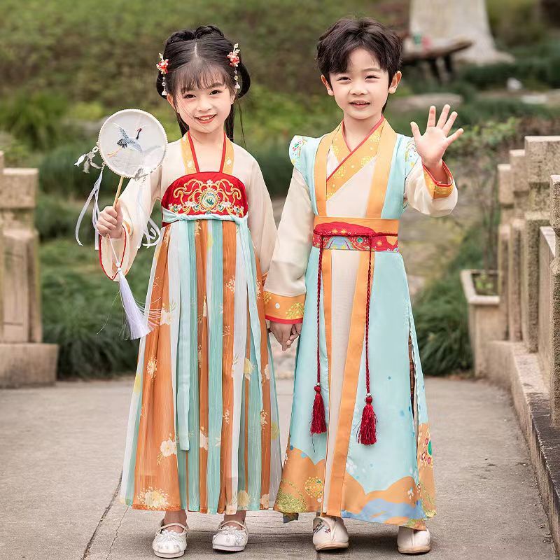 Hanfu boys Chinese school uniforms Chinese style ancient costumes book
