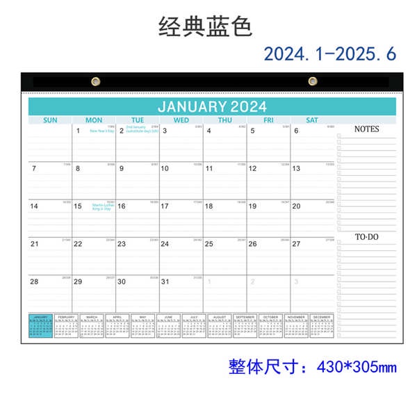 Calendar 2024 Jualan panas 2023-2024 kalendar dinding dinding kalendar ...