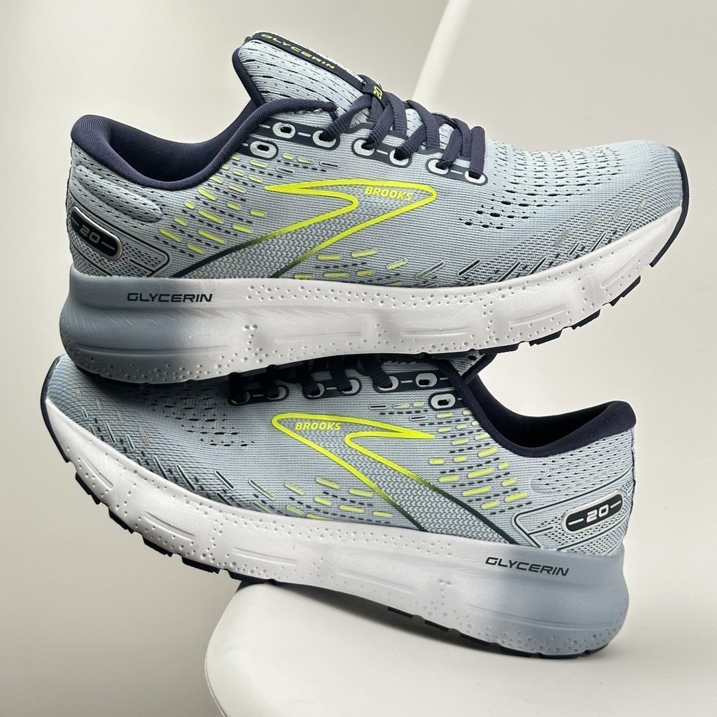 New Brooks Glycerin 20 Running Shoes Men's Cushioned Marathon Nitrogen