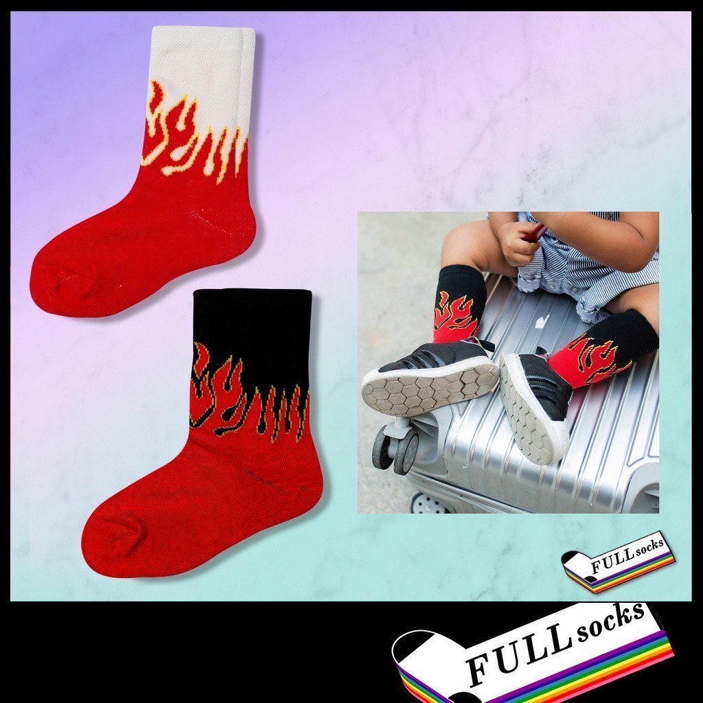 Fire Pattern Baby Socks Free Size | Shopee Malaysia