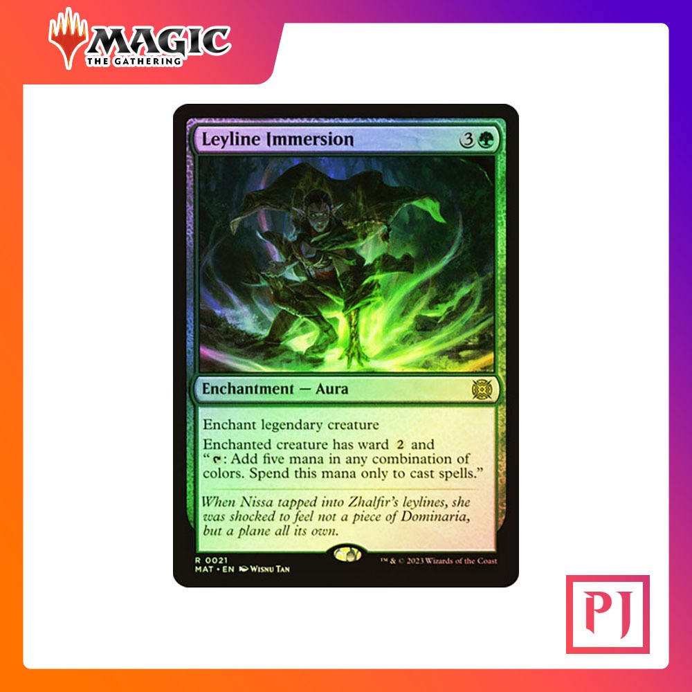 [mtg] Leyline Immersion [mat] [green] [rare] [foil] [eng] (magic Card 