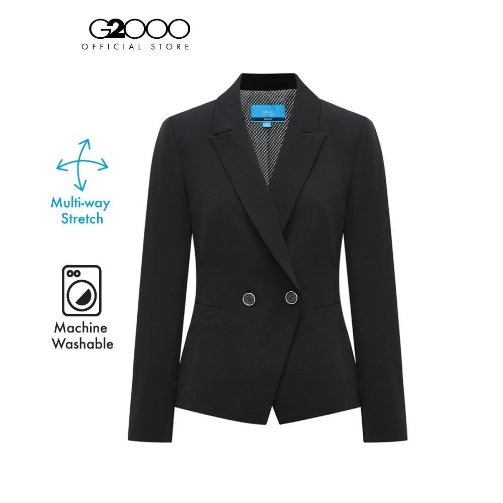 G2000 Women's Suit Jacket Slim Fit Model 4121210399 BLACK | Shopee Malaysia