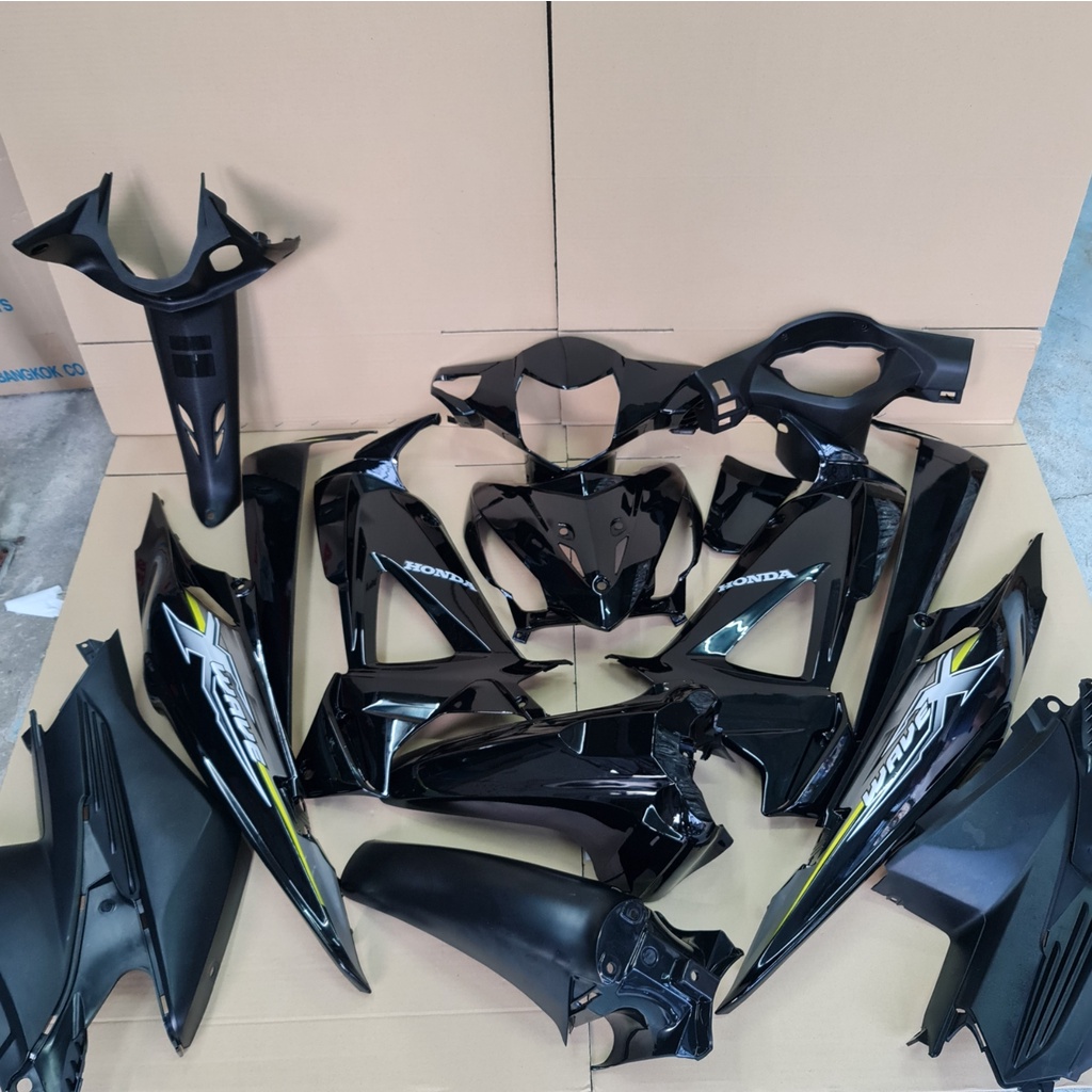 Color Set wave100x wave125x All Black wave100x Car Frame | Shopee Malaysia