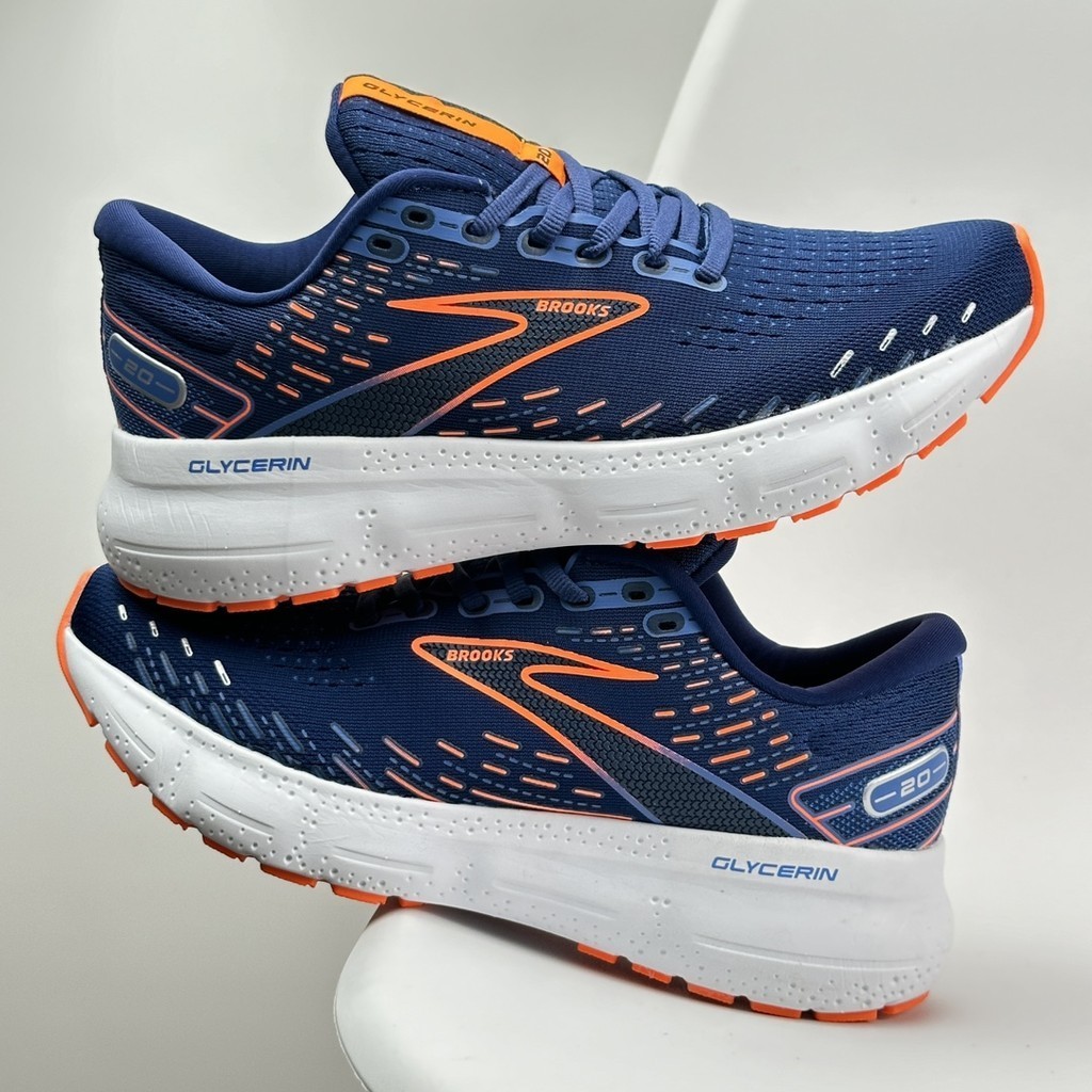 New Brooks Glycerin 20 Running Shoes Men's Cushioned Marathon Nitrogen