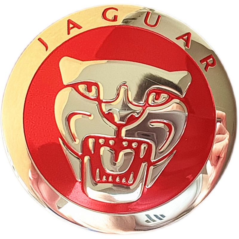 Modified car logo steering wheel hub Label Front logo 60mm Jaguar logo