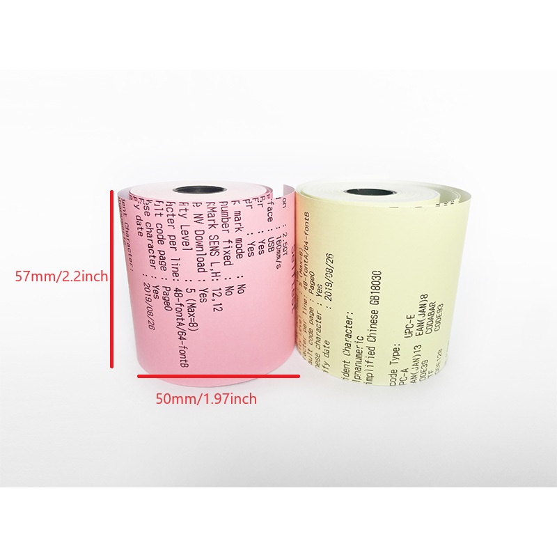Color Thermal Paper 57x50mm Receipt Paper Receipt Paper Bill Paper Use