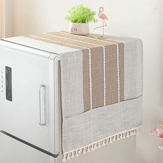 Modern and Simple Solid Color Microwave Oven Cover Cloth Dustproof Cloth  Waterproof Cover Towel