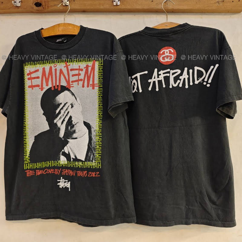 STUSSY X EMINEM NOT AFRAID !! Bio Washed vintage shirt Street
