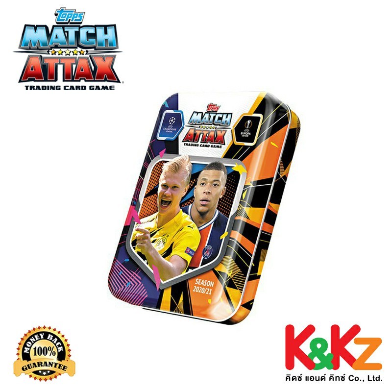 Match Attax Mini Tin 2020/21 (Erling Haaland)/Football Card Box (Haland ...