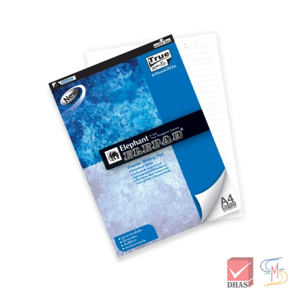 Elephant Brand Notepad A4 Size 60G 50S Straight Line 8 Mm.p-101 Total 1 ...