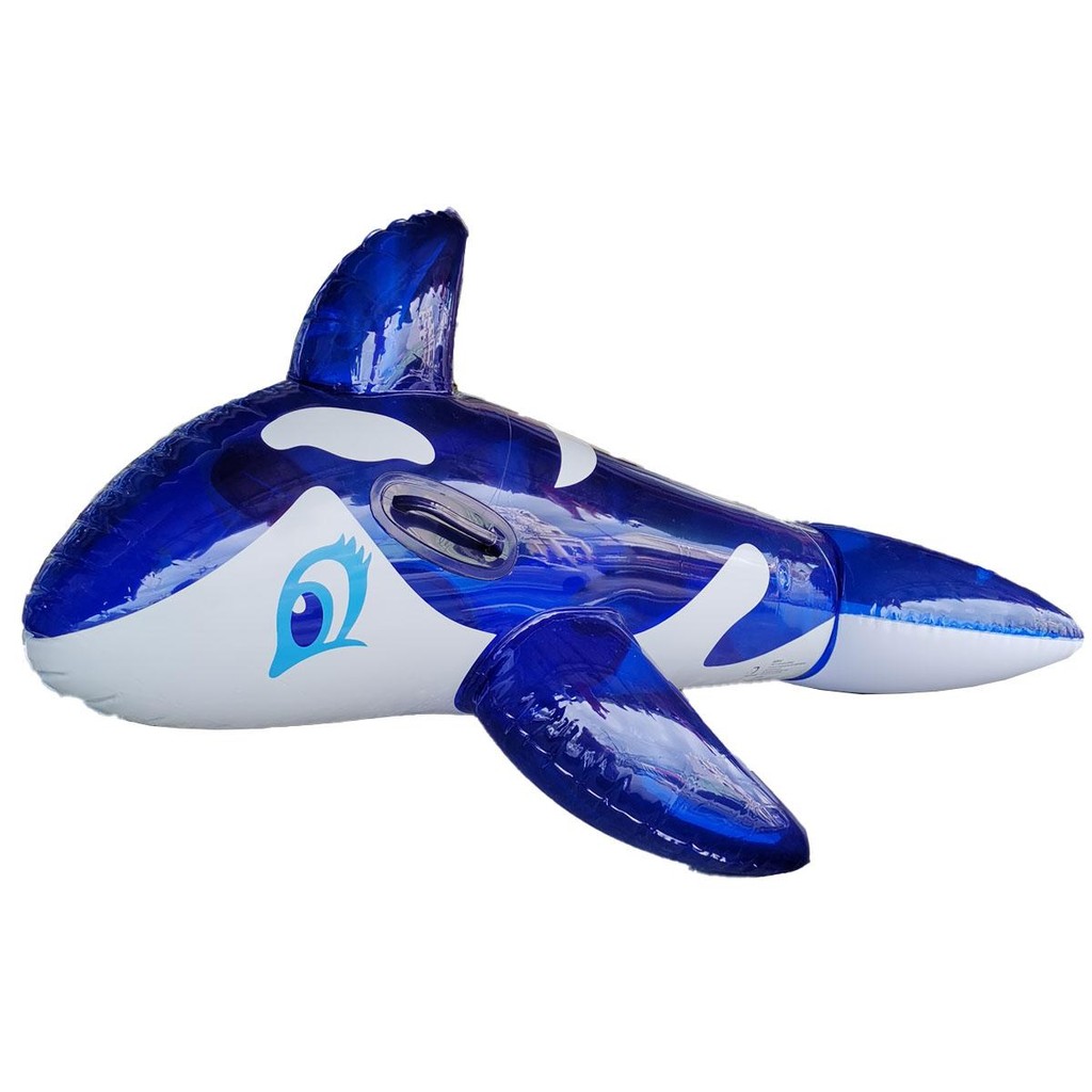 CFDTOY Dolphin Inflatable Raft Large Size Blue Floats And Rides CKL037 ...