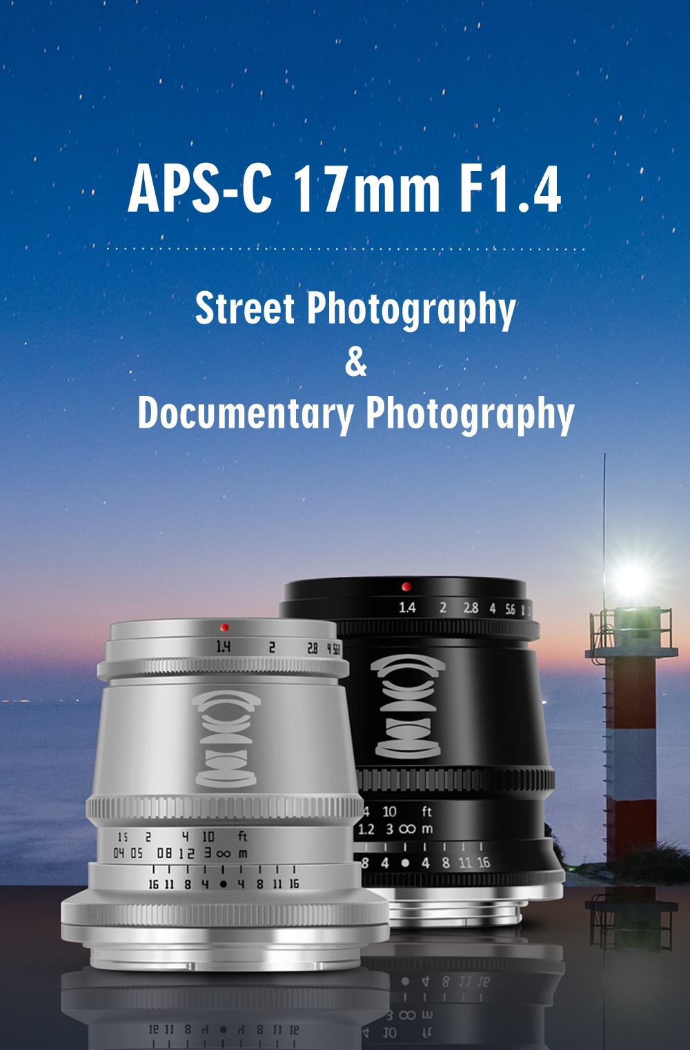 TTArtisan 17mm APS-C Manual Focus Camera Lens for Sony E Fuji