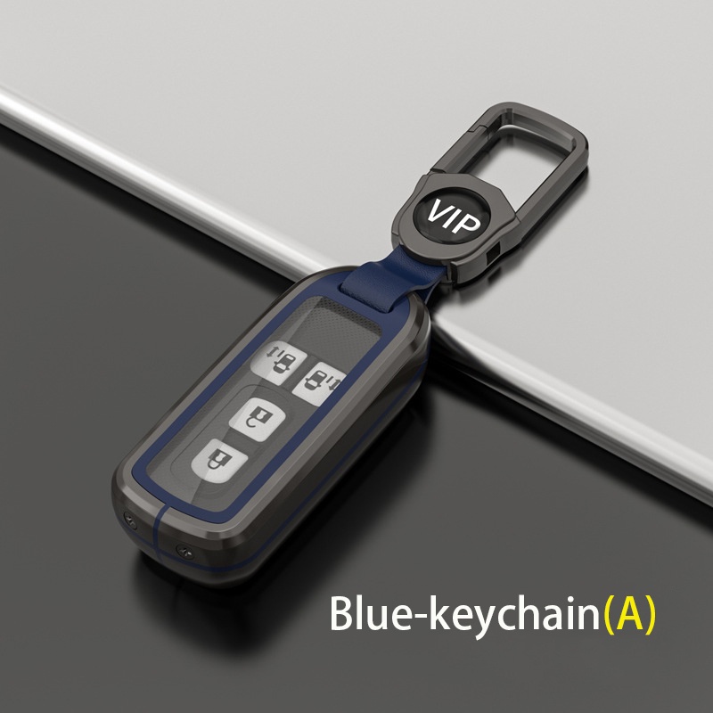 ZOBIG for Honda Key Fob Cover with Keychain Zinc alloy Protection Key ...