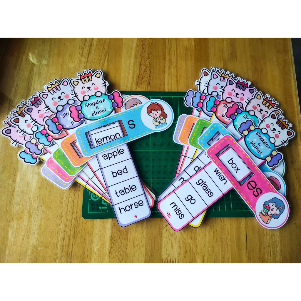 English Media SelfColoured Nouns Rulerplural (singular & plural