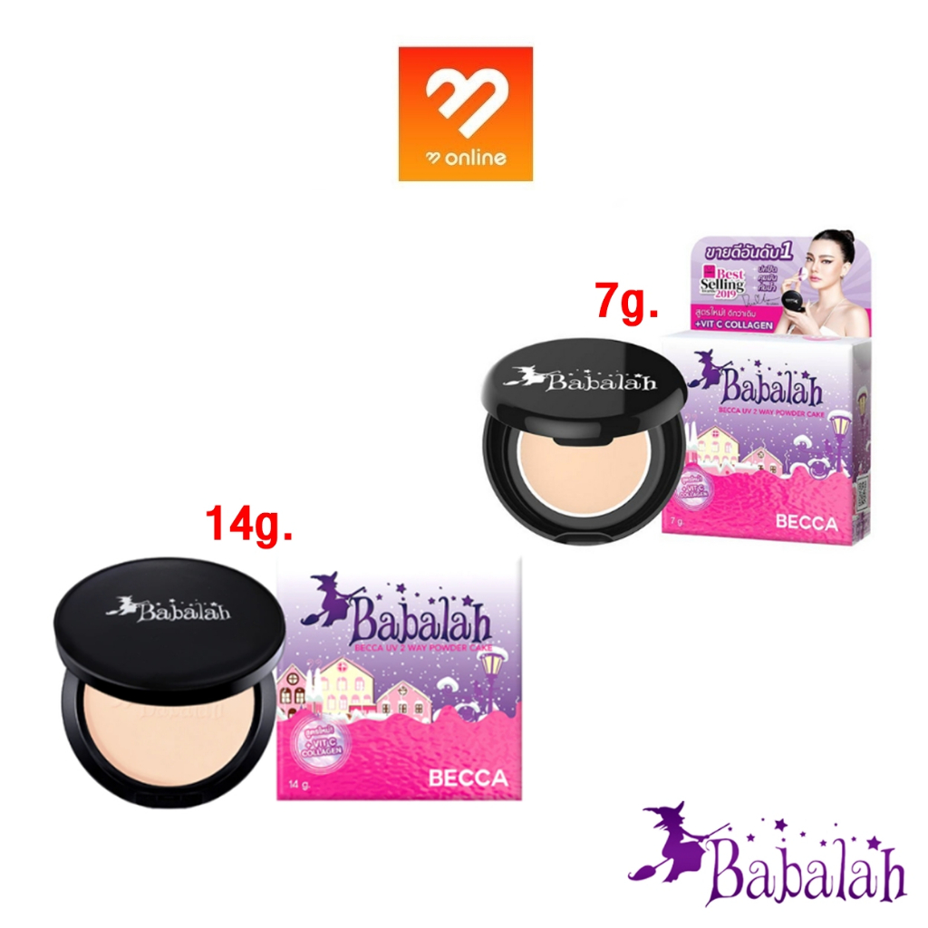 Babalah Becca UV 2 Way Powder Cake 7g./14g. Babara Two Foundation Cover ...