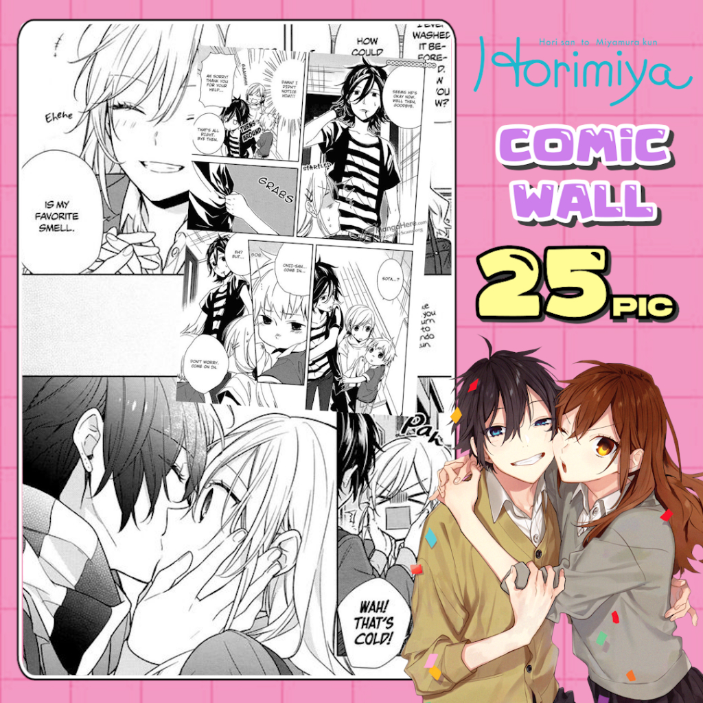 Comic wall Horimiya Paper A4 A5 Black And White Photo Printing (2 Sets ...