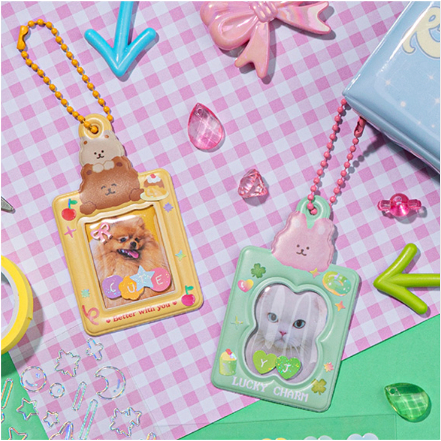 Daiso Korea Keychain ID Card Keyring Holder Shopee Malaysia