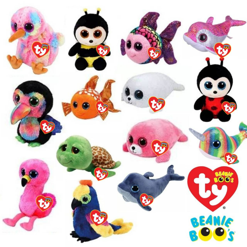 TT 14-Big-Eyed ty Doll Size 6 Inches-Birds Fish Poultry Aquatic Animals ...