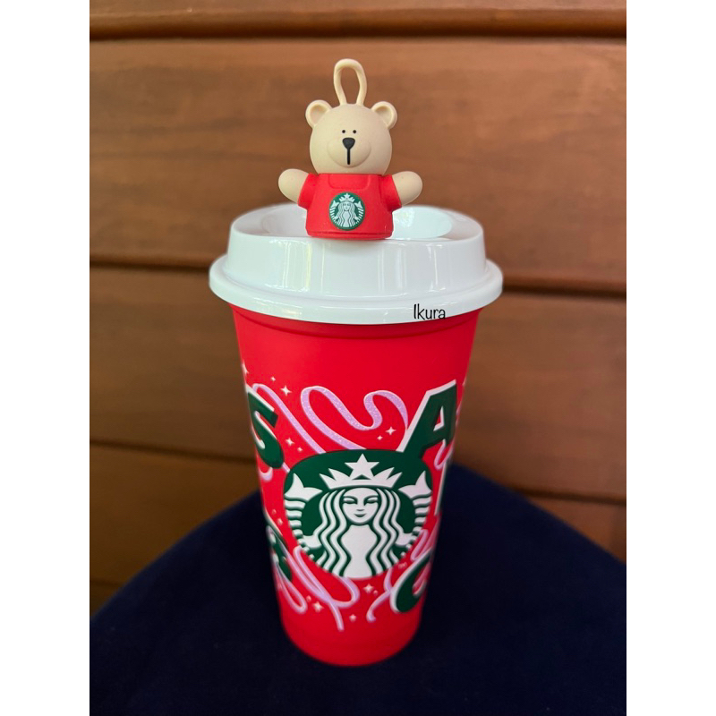 Starbucks Holiday reused cup + bearista stopper Shopee Malaysia