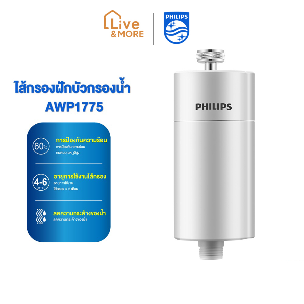 Philips Water Purifier For Shower With Filter Reduce Chlorine Model