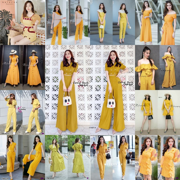 Delivered 12 Days To Include 600 Types Of Yellow Tone Dresses Lace Jum
