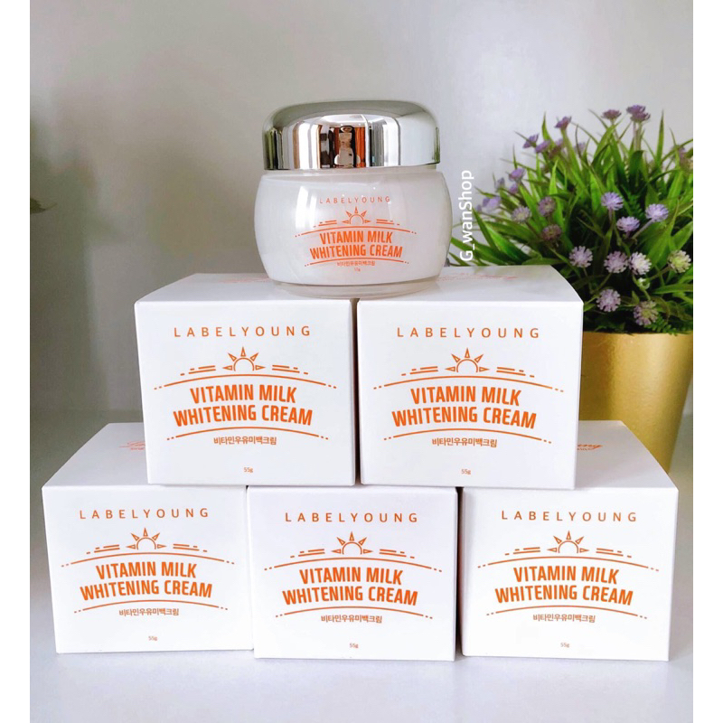 Fresh Face Cream LABEL YOUNG Vitamin Milk Whitening 55g Shopee Malaysia