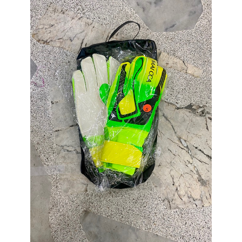 Goalkeeper Gloves Kids Adults MAICCA With 4 Finger Safe Ringer Shopee Malaysia