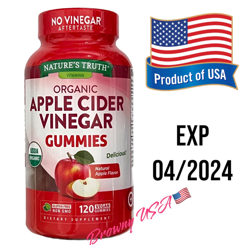 Nature's Truth Apple Cider Vinegar 120 Gummies 120 Tablets Of Jelly