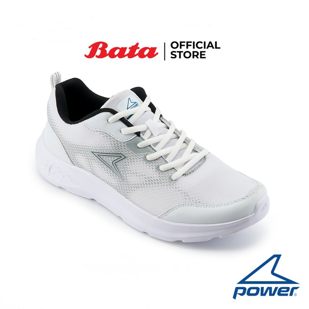 Bata POWER Men's Running Sport Shoes Model PLAZMA X 100 White Code