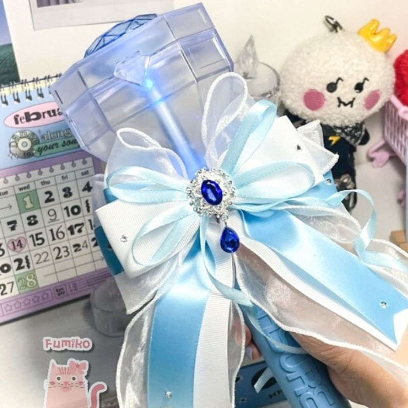 Light Stick Bow Hair Elegant Gauze Shirt Can Change The Color. Shopee