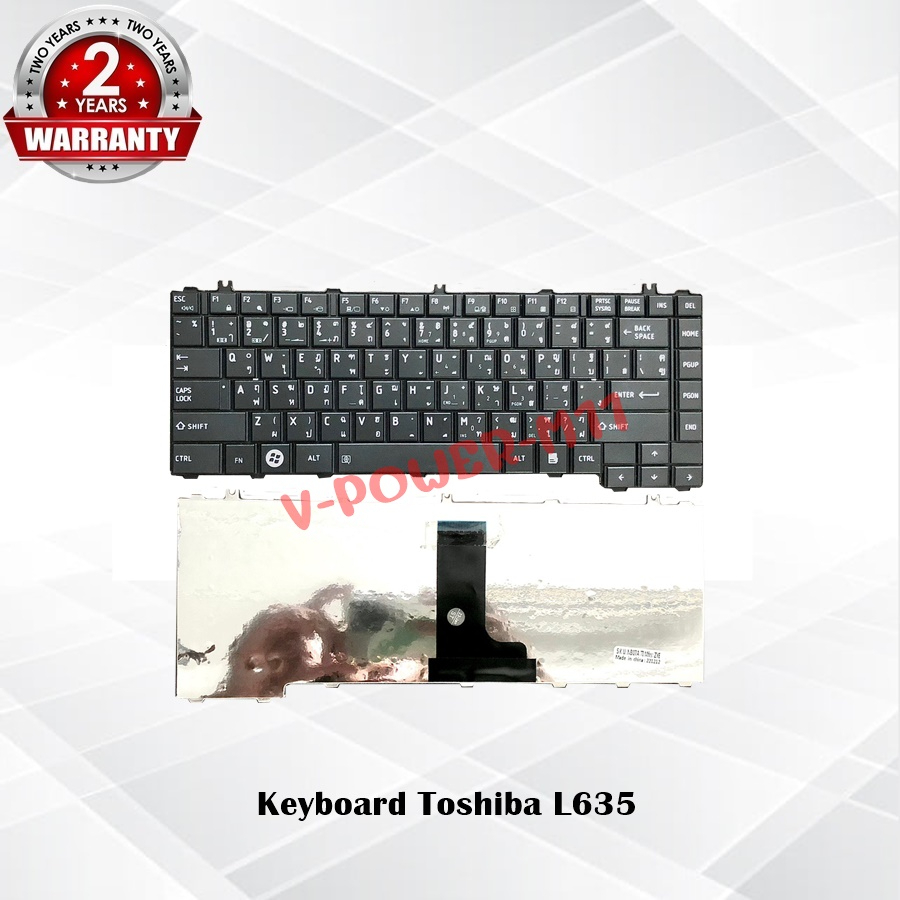 Keyboard Toshiba L630/C600 C640 L640 L645 L635 L730 L735 L745/TH-ENG *2 ...