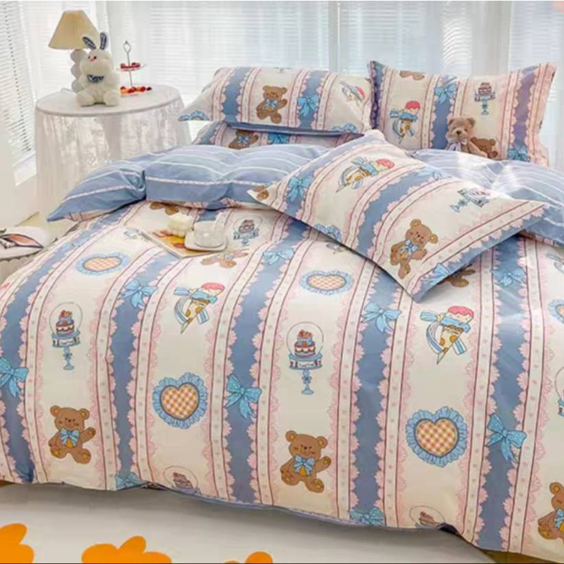 bed-sheet-with-duvet-cover-complete-set-of-6-pieces-blanket-pillow