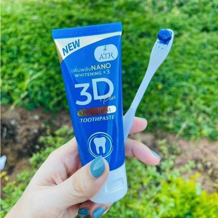 % Authentic Original 3D plus Atk Toothpaste 50 g. 3D premium 3D White ...