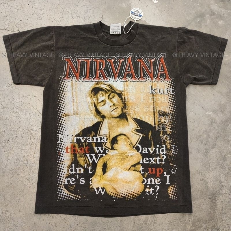 Nirvana in Utero Distressed Logo Adult Short Sleeve Kenya