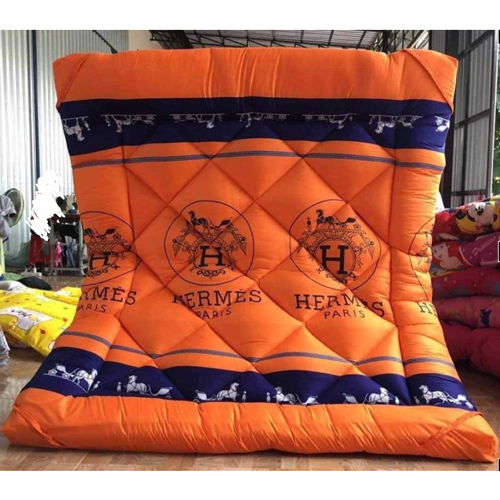 Topper Mattress 6 Feet 8 Inches Thick Elegant Orange Pattern (Step Far