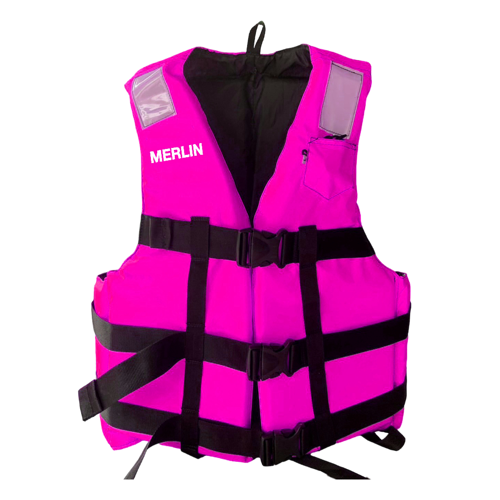 Air Max Plus Merlin Life Jacket Plain Pink With Reflective Strip On ...
