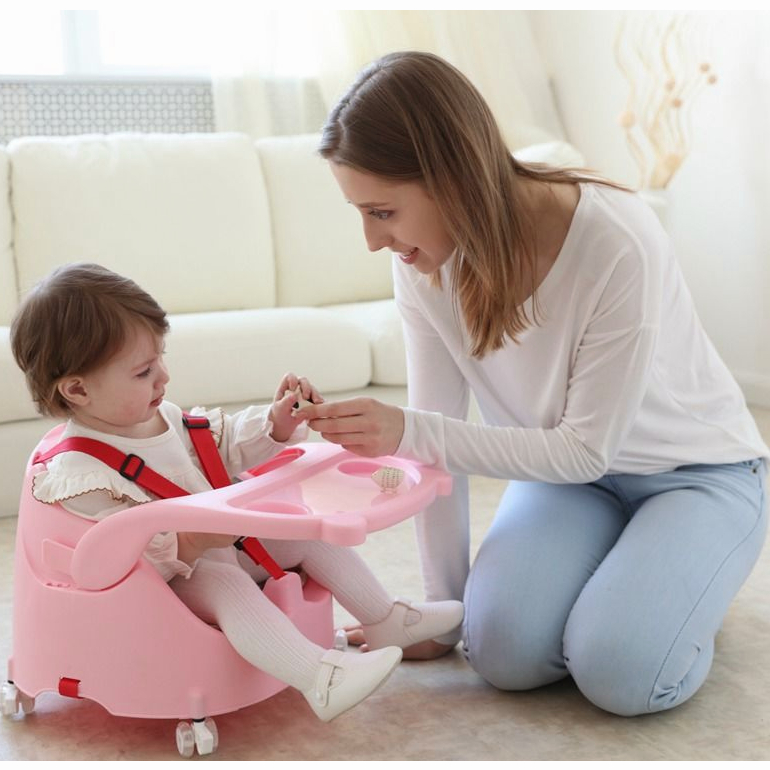 Delivery 12 Days Baby Seat With Wheels Dining Chair Shopee Malaysia