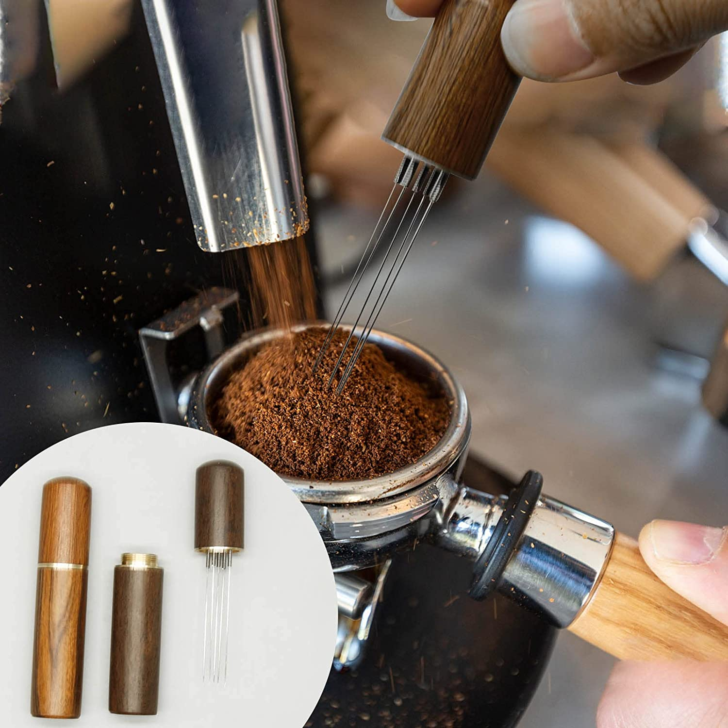 Coffee Spreader 6 Needles MultiPurpose Stirrer Espresso Tamper Needle