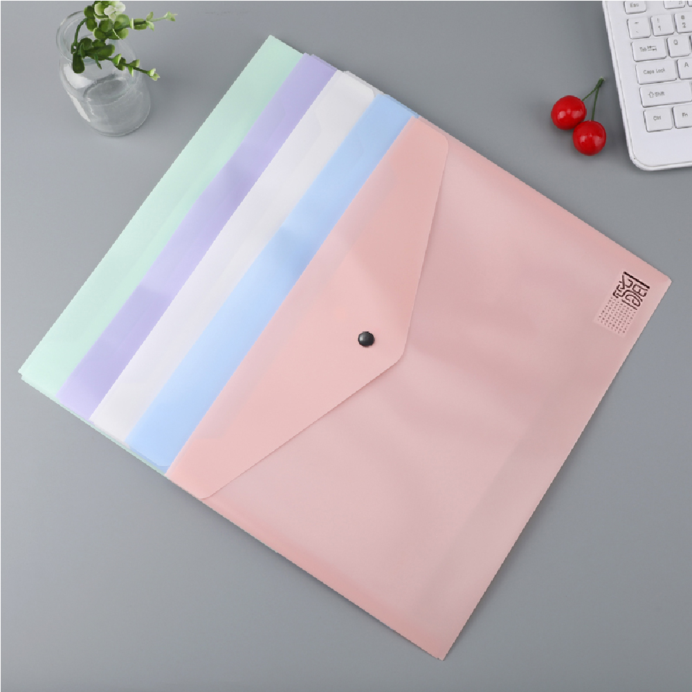 Document Envelope Button File Plastic A4 DL Office Model DL5297 Pastel ...