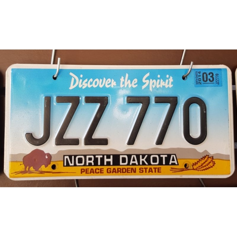 Original Usa Number Plate-North State Dakota | Shopee Malaysia