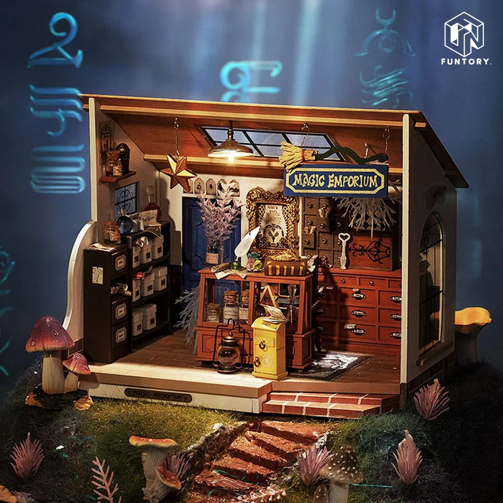 ENG.ver Funtory Doll House DIY Self Assembly Kiki's Magic Emporium Toys