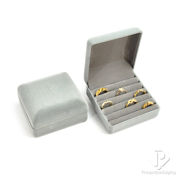 Ring Box Set Velvet Can Fit Both Rings And Earrings In A Plug. | Shopee ...