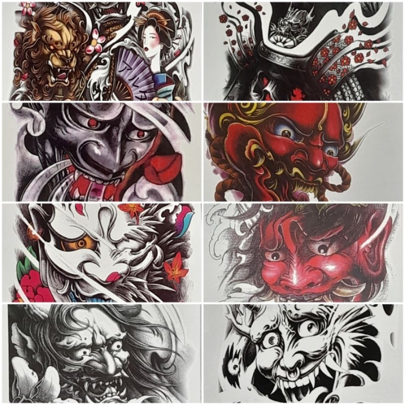 TATTOO Fake ️Mixed Patterns Mixed Styles ️ Firmly Attached Long-Lasting ...