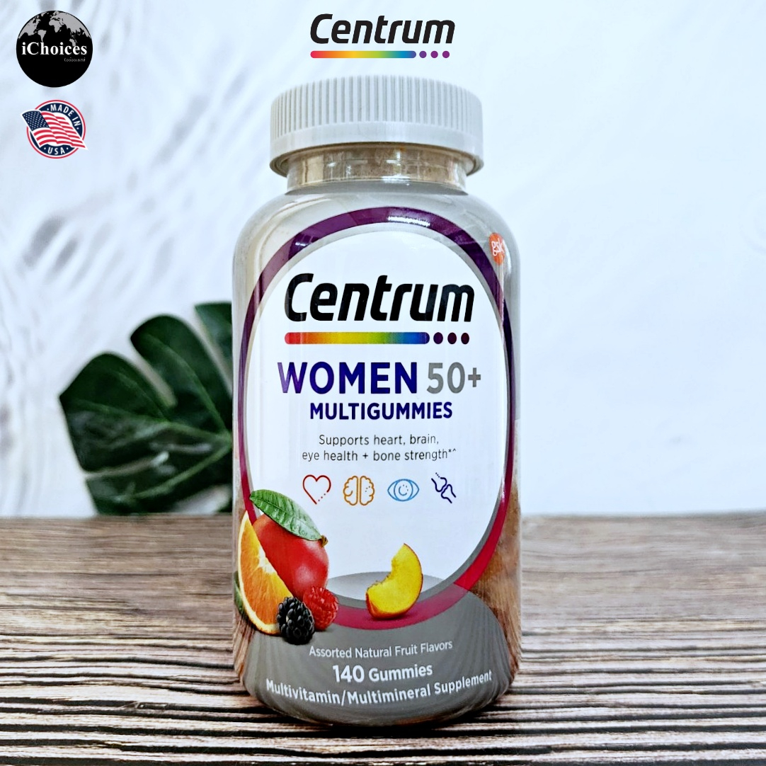 Ixcentrumdisk Silver Women 50 + Multigummies Fruit Flavors 140 Gummies